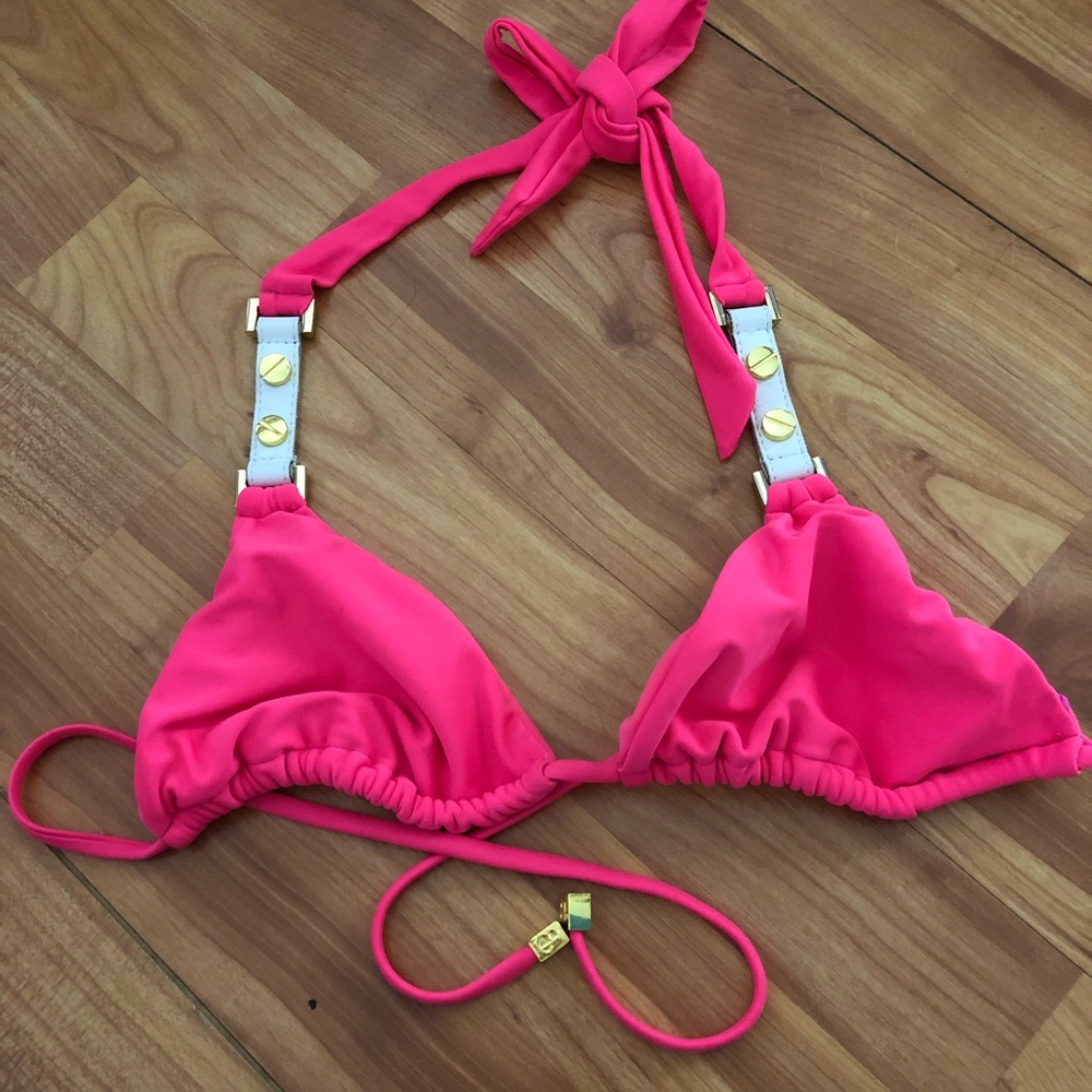 Beach Bunny Bronze triangle bikini top M